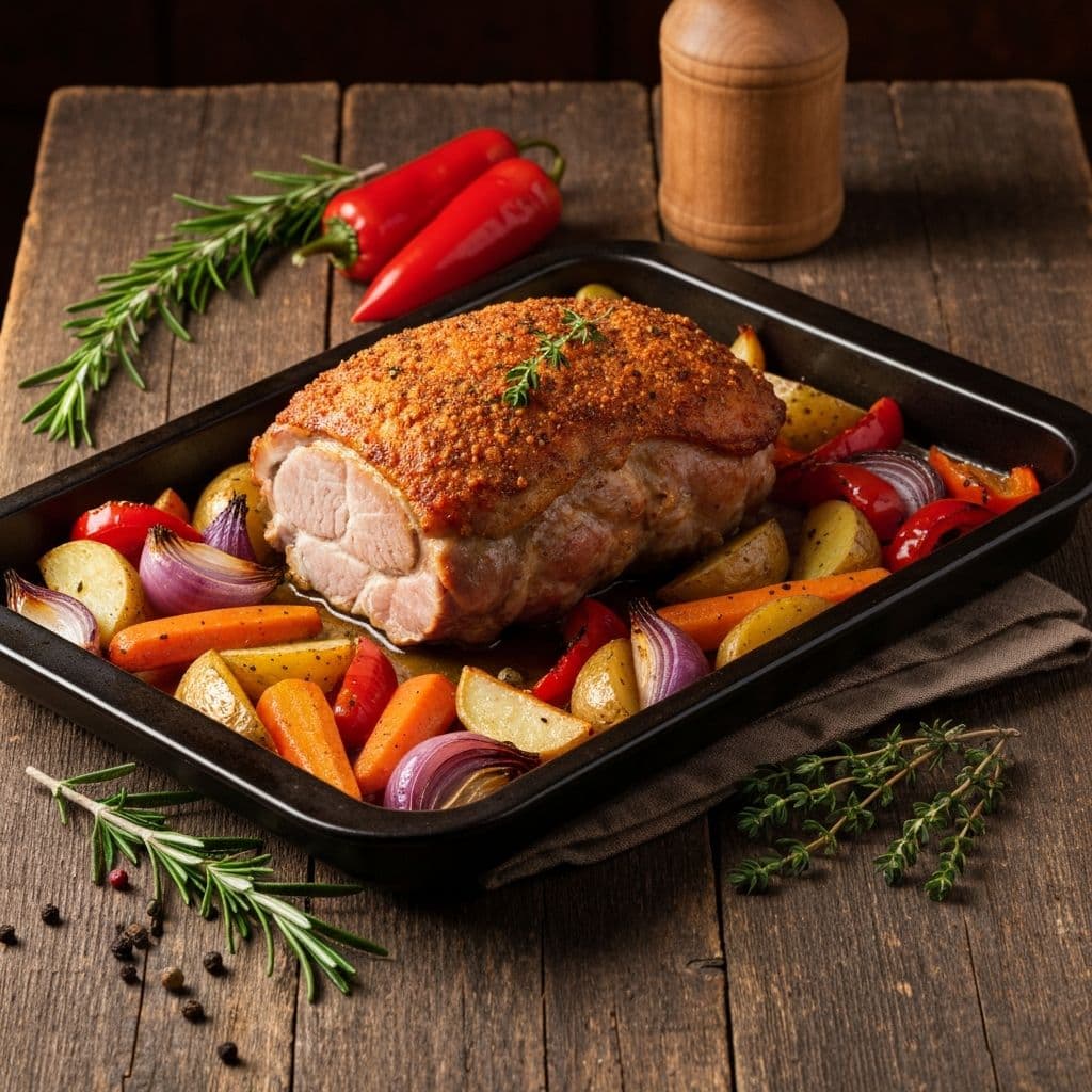 Carne de Cerdo al Horno con Sal Entrefina Don Ilmo: Receta Jugosa y Aromática